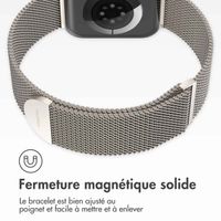 imoshion Bracelet magnétique milanais Apple Watch | 44/45/46/49 mm - Taille M - Starlight