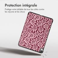 imoshion Coque tablette Design Trifold Apple iPad Air 11 pouces (2026) M4 / (2025) M3 / (2024) M2 / Air 5 (2022) / Air 4 (2020) - Bloom Love Blush