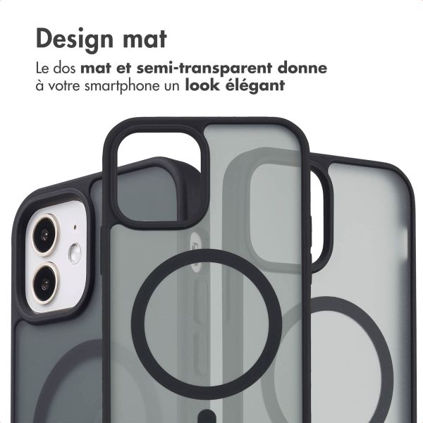 imoshion Coque Color Guard avec MagSafe Apple iPhone 12 (Pro) - Noir