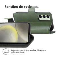 imoshion Étui de télephone portefeuille de luxe Samsung Galaxy S24 FE - Vert