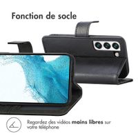 imoshion Étui de télephone portefeuille de luxe Samsung Galaxy S22 Plus - Noir