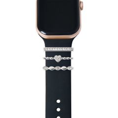 iDeal of Sweden Charms pour bracelets de smartwatch – lot de 3 – Silver Sparkle