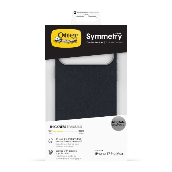 OtterBox Coque en cuir de cactus Symmetry MagSafe Apple iPhone 17 Pro Max - Riverside Blue