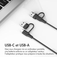 imoshion Câble de charge pour Samsung Galaxy Watch USB-C et USB-A - 0,5 mètre