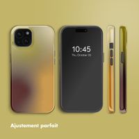 Selencia Coque arrière Vivid avec MagSafe Apple iPhone 15 - Gradient Olive Dust