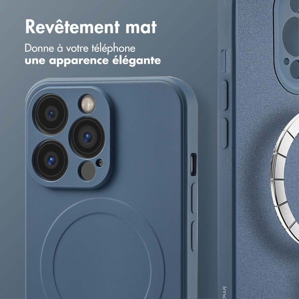 imoshion Coque Couleur avec MagSafe Apple iPhone 13 Pro - Bleu foncé