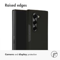 Accezz Coque Liquid Silicone Samsung Galaxy Z Fold 6 - Noir