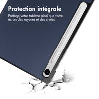 imoshion Coque tablette Trifold Samsung Galaxy Tab S9 11.0 pouces / S10 Lite / S10 FE / S9 FE 10.9 pouces - Bleu foncé