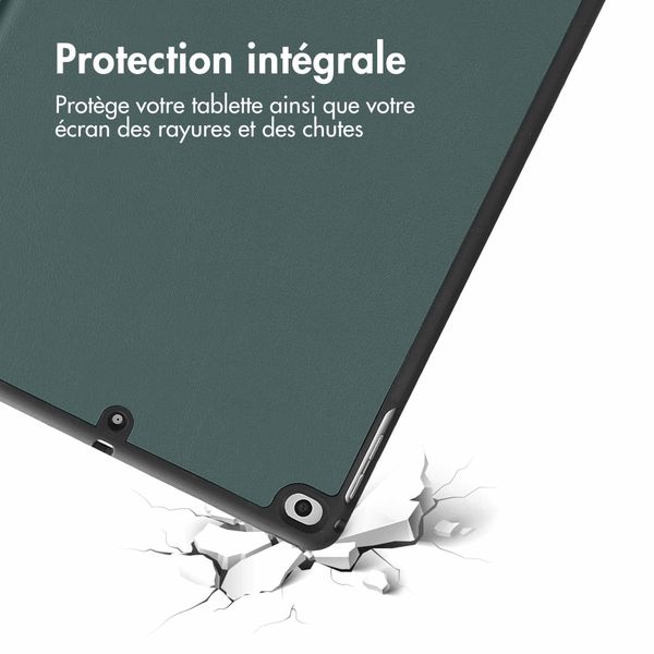 imoshion Coque tablette Trifold Apple iPad 6 (2018) 9.7 pouces / iPad 5 (2017) 9.7 pouces / Air 2 (2014)/Air 1 (2013) - Vert foncé