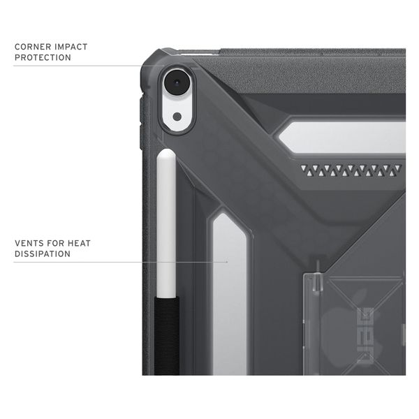 UAG Coque arrière Scout Plus avec support Scout Apple iPad Air 11 pouces (2026) M4 / (2025) M3 / (2024) M2 - Ash