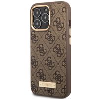 Guess Coque 4G Logo Monogram MagSafe Apple iPhone 14 Pro - Marron