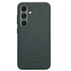 Accezz Coque MagSafe en cuir vintage Samsung Galaxy S25 / S24 - Smokey Green