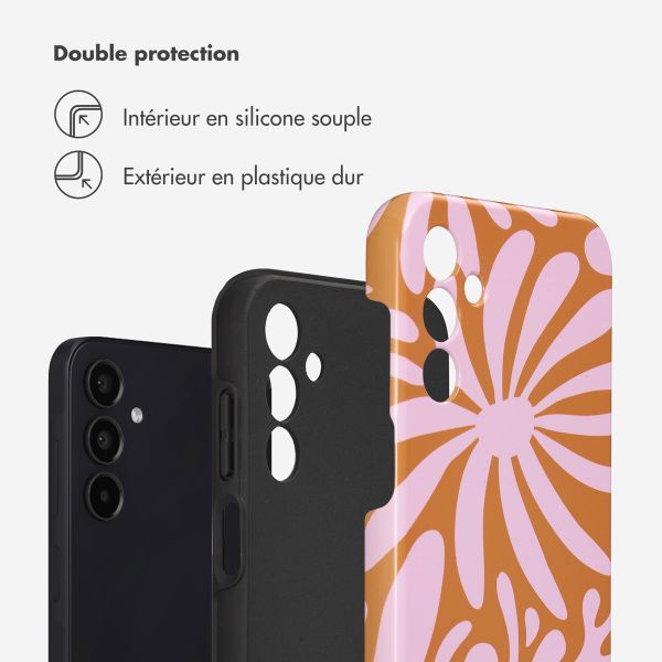 Selencia Coque arrière Vivid Samsung Galaxy A15 (5G/4G) - Modern Bloom Pink