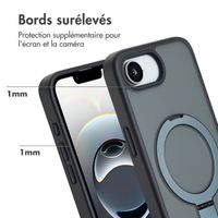 Accezz Coque Ring Stand avec MagSafe Apple iPhone 17e / 16e - Noir