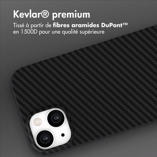 Accezz Coque Kevlar® MagSafe Apple iPhone 15 - Noir