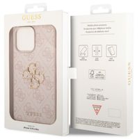 Guess Coque 4G Metal Logo Backcover Apple iPhone 14 Pro Max - Rose