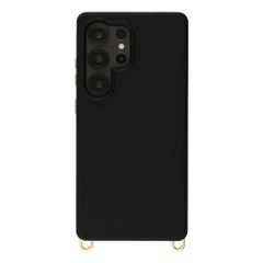 Selencia Coque arrière Rivièra avec MagSafe avec crochets amovibles Samsung Galaxy S25 Ultra - Velvet Black