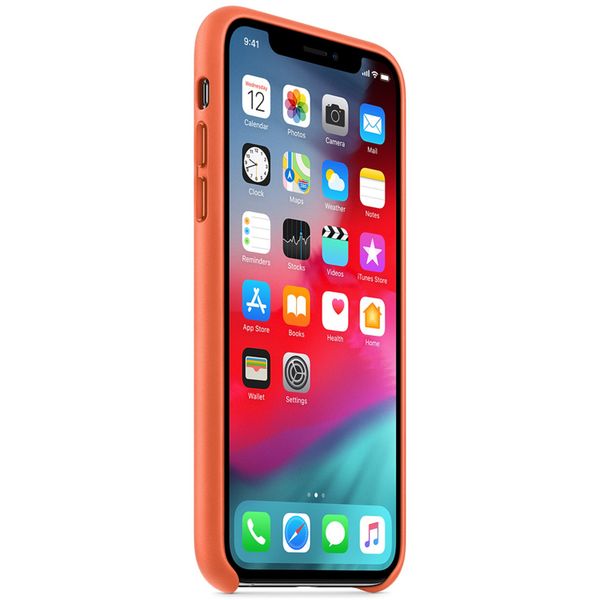 Apple Coque Leather Apple iPhone Xs - Sunset