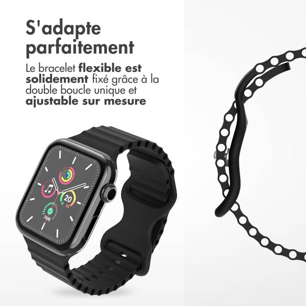 imoshion Bracelet Athletic en silicone Apple Watch | 38/40/41/42 mm - Noir