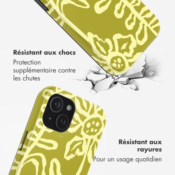 Selencia Coque arrière Vivid avec MagSafe Apple iPhone 15 - Chalky Bloom