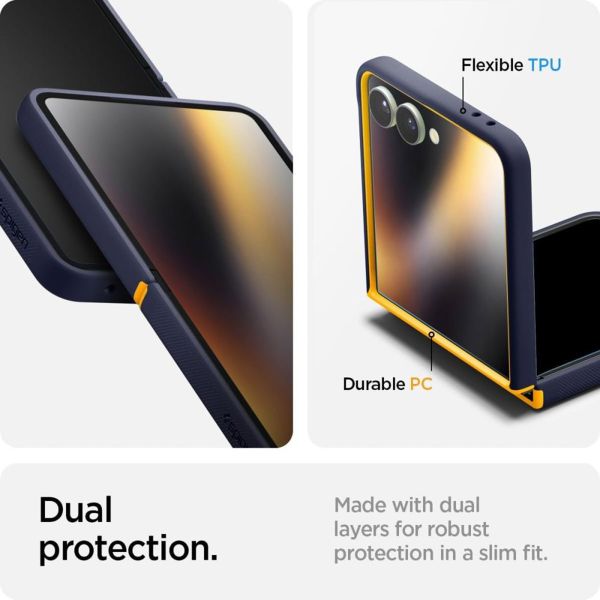 Spigen Coque Nano Pop MagFit Samsung Galaxy Z Flip 7 - Blueberry Navy