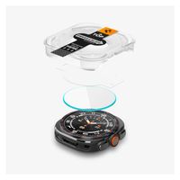 Spigen Protection d'écran EZ FIT Glas.tR avec applicateur Samsung Galaxy Watch Ultra 2 - 47 mm - Transparent