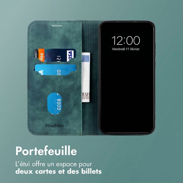 imoshion Étui de téléphone portefeuille Slim Samsung Galaxy A27 (5G) - Vert
