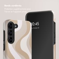 Selencia Coque arrière Vivid Samsung Galaxy S23 - Desert Waves Beige