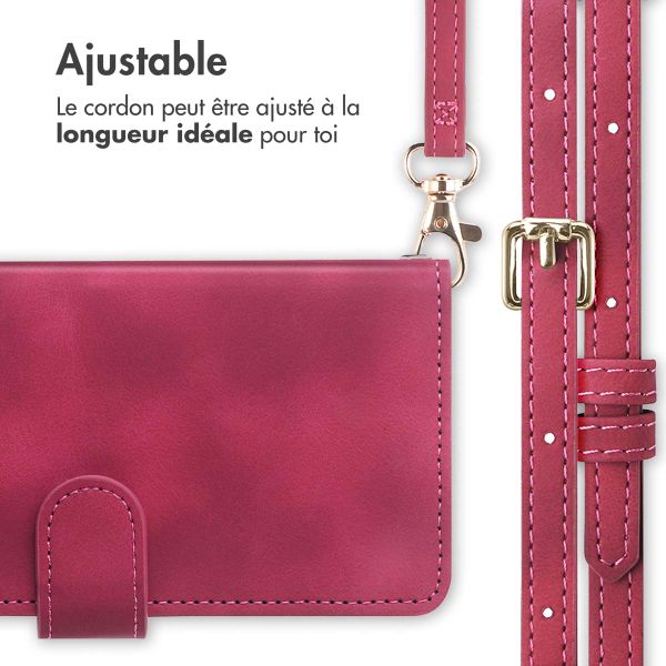 imoshion Etui de télephone portefeuille avec cordon Xiaomi 15T Pro - Rouge