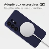 Accezz Coque Grip avec MagSafe Samsung Galaxy S26 Ultra - Bleu foncé