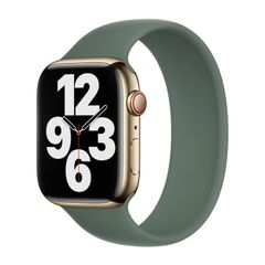 Apple Bracelet Boucle unique en Silicone Apple Watch | 44/45/46/49 mm - Taille 11 - Eucalyptus