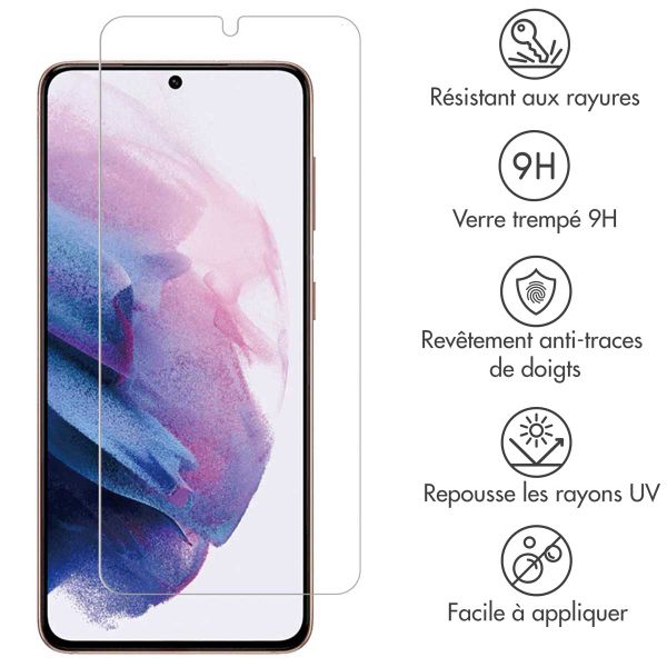 Accezz Protection d'écran en verre trempé Samsung Galaxy S21 Plus