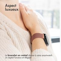 imoshion Bracelet magnétique milanais  - Connexion universelle 22 mm - Taille M - Rose Doré