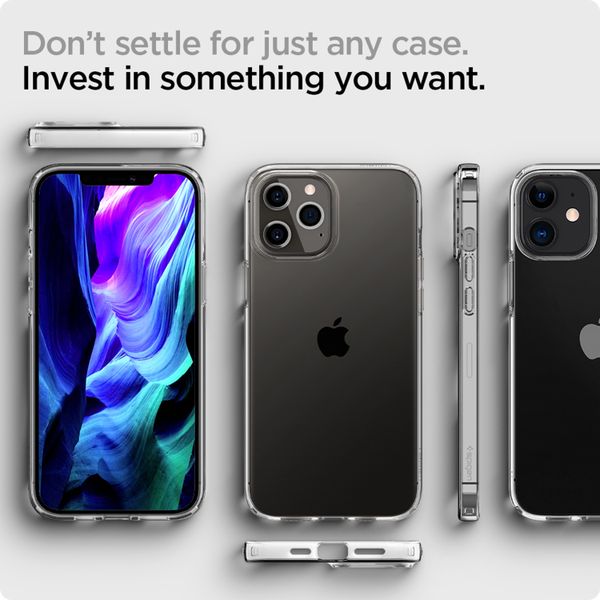 Spigen Coque Liquid Crystal Apple iPhone 12 (Pro) - Transparent