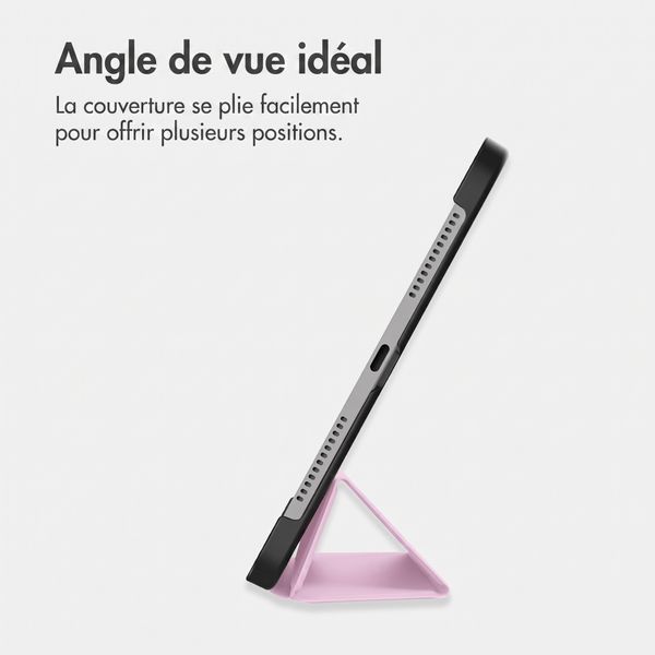 imoshion Coque tablette Trifold Apple iPad 11 (2025) 11 pouces A16 / iPad 10 (2022) 10.9 pouces - Rose