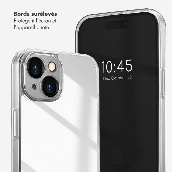 Selencia Coque Mirror Apple iPhone 15 - Argent