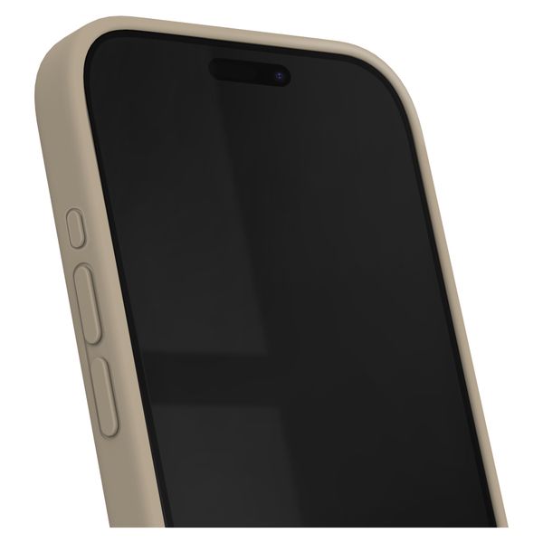 iDeal of Sweden Coque en silicone avec MagSafe Apple iPhone 15 Pro Max - Beige