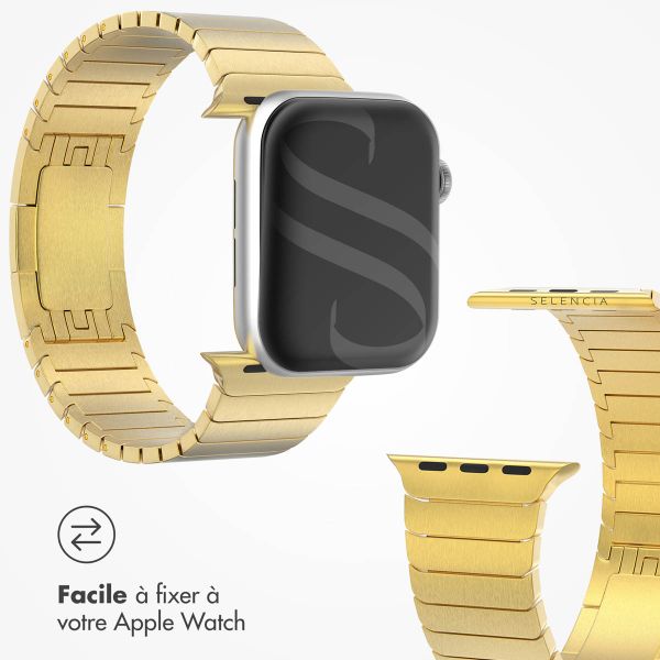 Selencia Bracelet à maillons en acier Apple Watch | 38/40/41/42 mm - Doré