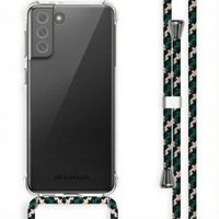 imoshion Coque arrière transparente avec cordon Samsung Galaxy S21 FE - Green Multi Color