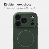 Accezz Coque Grip avec MagSafe Apple iPhone 18 Pro Max / 17 Pro Max - Vert foncé