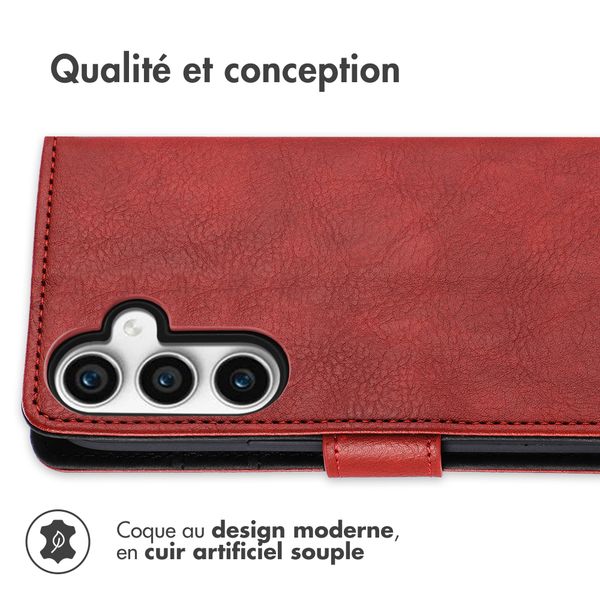 imoshion Étui de télephone portefeuille de luxe Samsung Galaxy S23 FE - Rouge