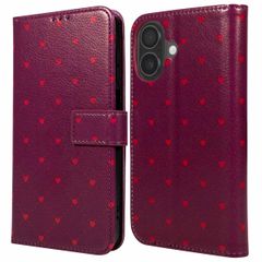 imoshion Étui de télephone portefeuille Design Apple iPhone 17 - Crush Check Coral Dust