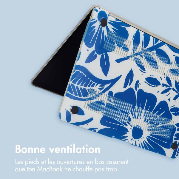 imoshion Coque Design Laptop Apple MacBook Pro 13 pouces (2020 / 2022) - Flower Tile
