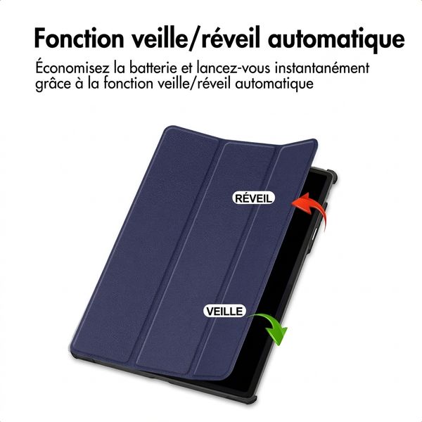 imoshion Coque tablette Trifold Lenovo Idea Tab Pro Gen 2 - Bleu foncé