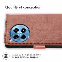 imoshion Étui de télephone portefeuille de luxe OnePlus 12R - Marron