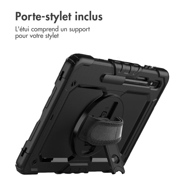 Accezz Coque arrière Defender XT Samsung Galaxy Tab S8 Plus / S7 Plus / S7 FE 5G - Noir