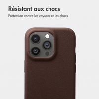 imoshion Coque arrière Texture Apple iPhone 14 Pro - Marron foncé