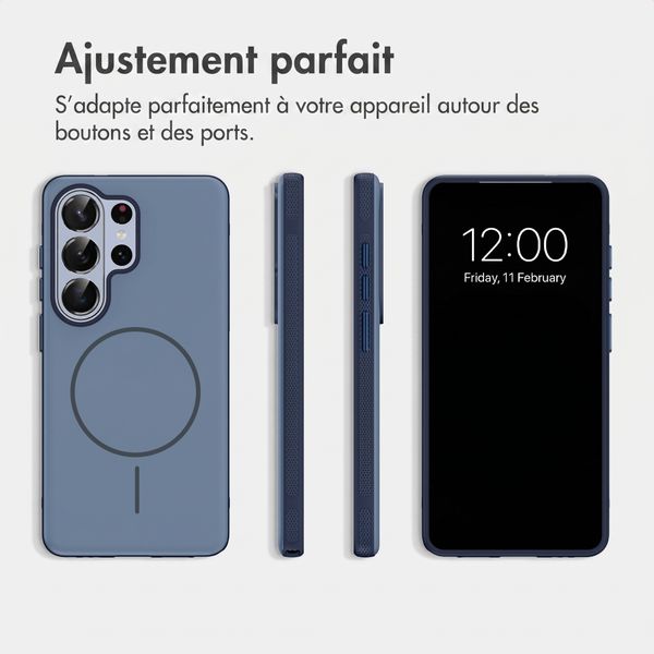 imoshion Coque arrière Color avec Thin MagSafe Ring Samsung Galaxy S26 Ultra - Bleu foncé