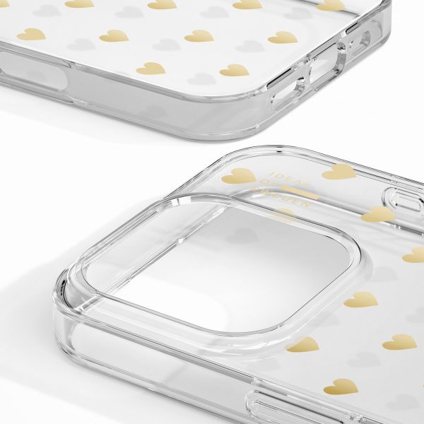 iDeal of Sweden Coque Clear MagSafe Apple iPhone 16 Pro Max - Golden Hearts