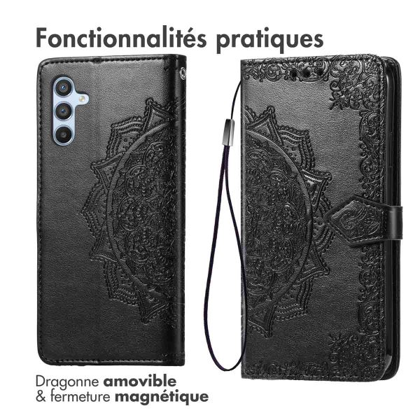 imoshion Etui de télephone Mandala Samsung Galaxy A36 - Noir